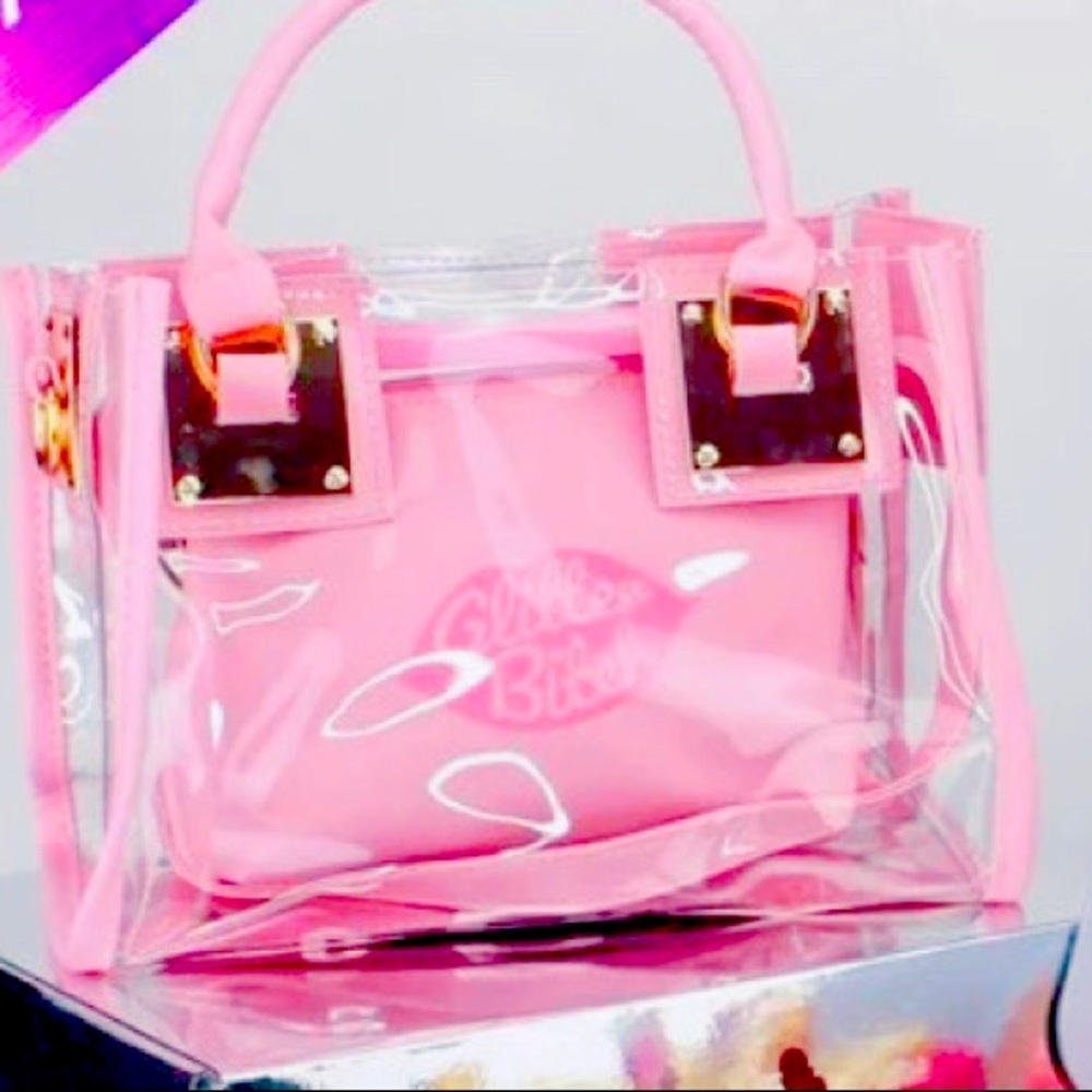 Pink purse clear